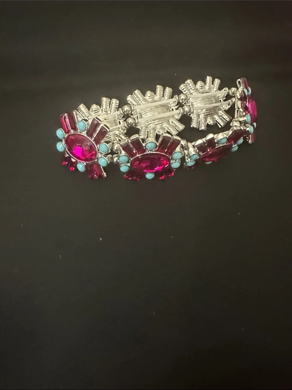 Women’s Pink Statement Gem Bracelet